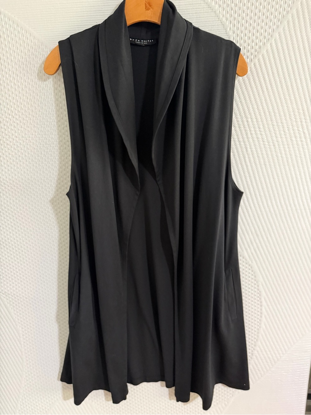 Bryan Walker Sleeveless Drape Tunic - Black